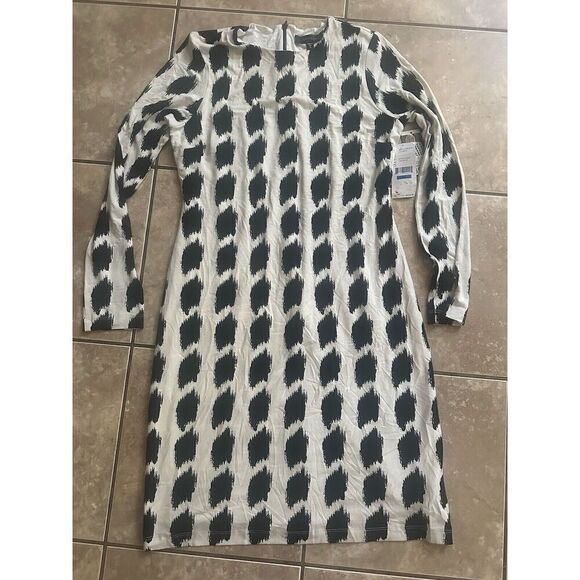 NWT Karen Kane XL Soft Stretch Printed Dress Made In Los Angeles - Picture 1 of 9